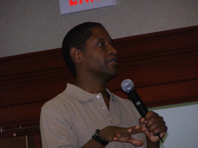 Tim during his talk on Saturday, July 14, 2007