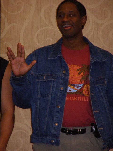 Tim Russ at the charity breakfast at the convention in Las Vegas, Aug. 18, 2006