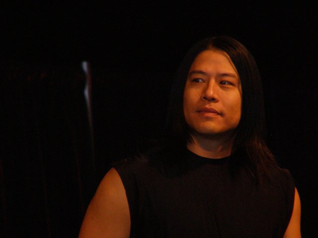 Garrett Wang on stage at the convention in Las Vegas, Aug. 20, 2006