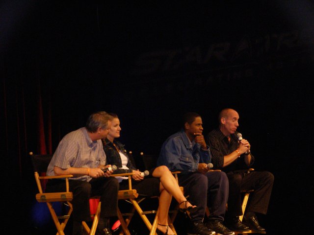 Tim Russ introducing 'Eye of the Beholder' at the convention in Las Vegas, Aug. 18, 2006